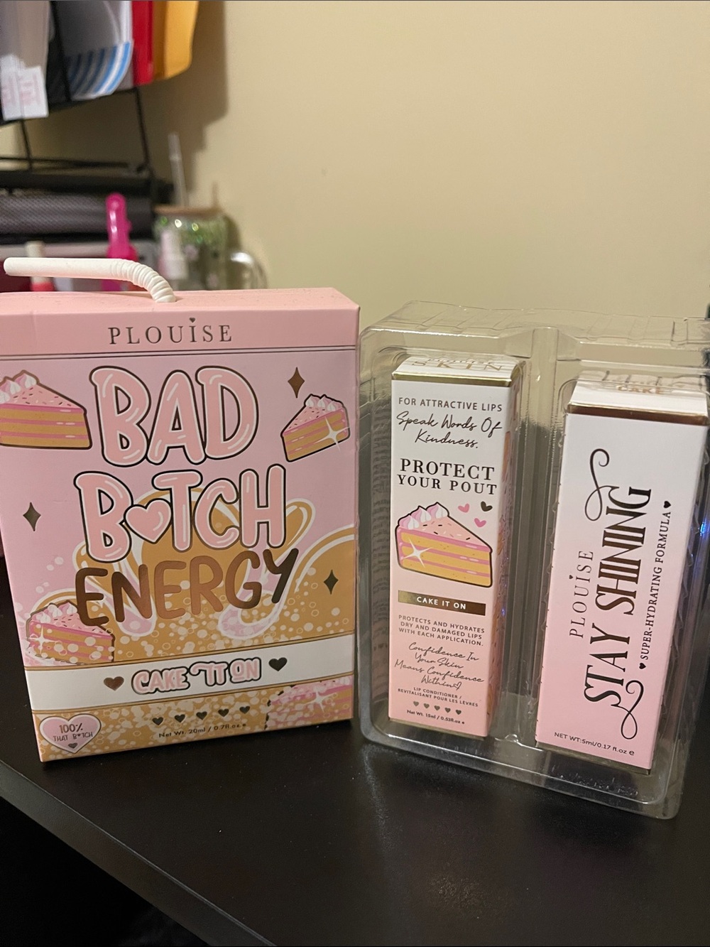 P. Louise  Cake 'It On' Lip Care Set - Pink